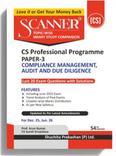 Shuchita Scanner CS Professional Paper-3 Compliance Management, Audit and Due Diligence Green Edition